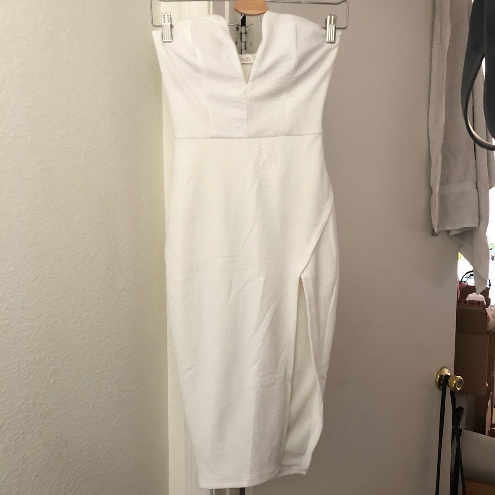 ANGL Strapless Dress